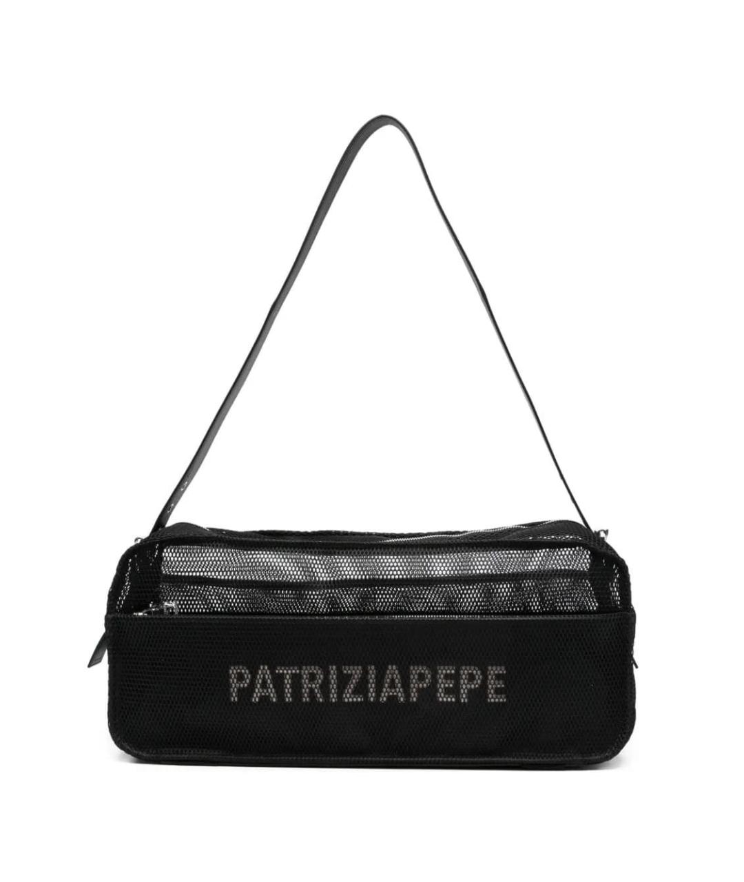PATRIZIA PEPE Черная синтетическая сумка через плечо, фото 1