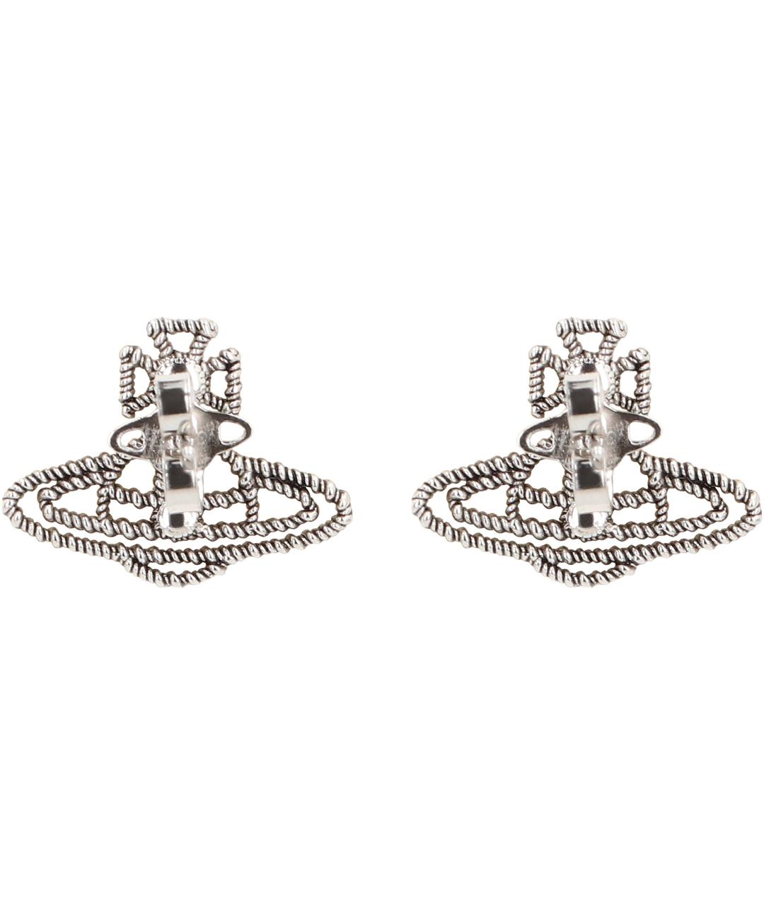 VIVIENNE WESTWOOD Серебряные металлические серьги, фото 3