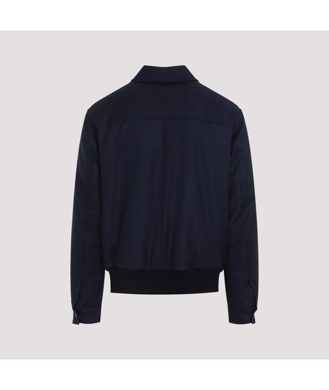 KITON Синяя полиэстеровая куртка, фото 3