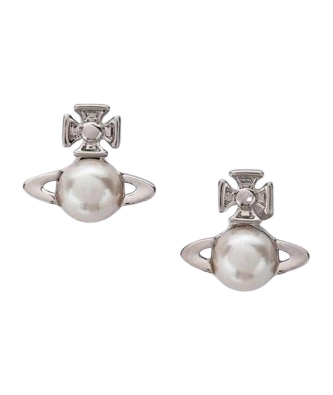 VIVIENNE WESTWOOD Серебряные металлические серьги, фото 1