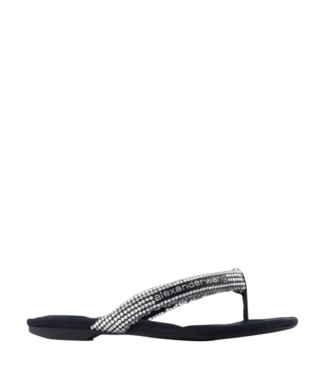 ALEXANDER WANG Черные синтетические сандалии, фото 1