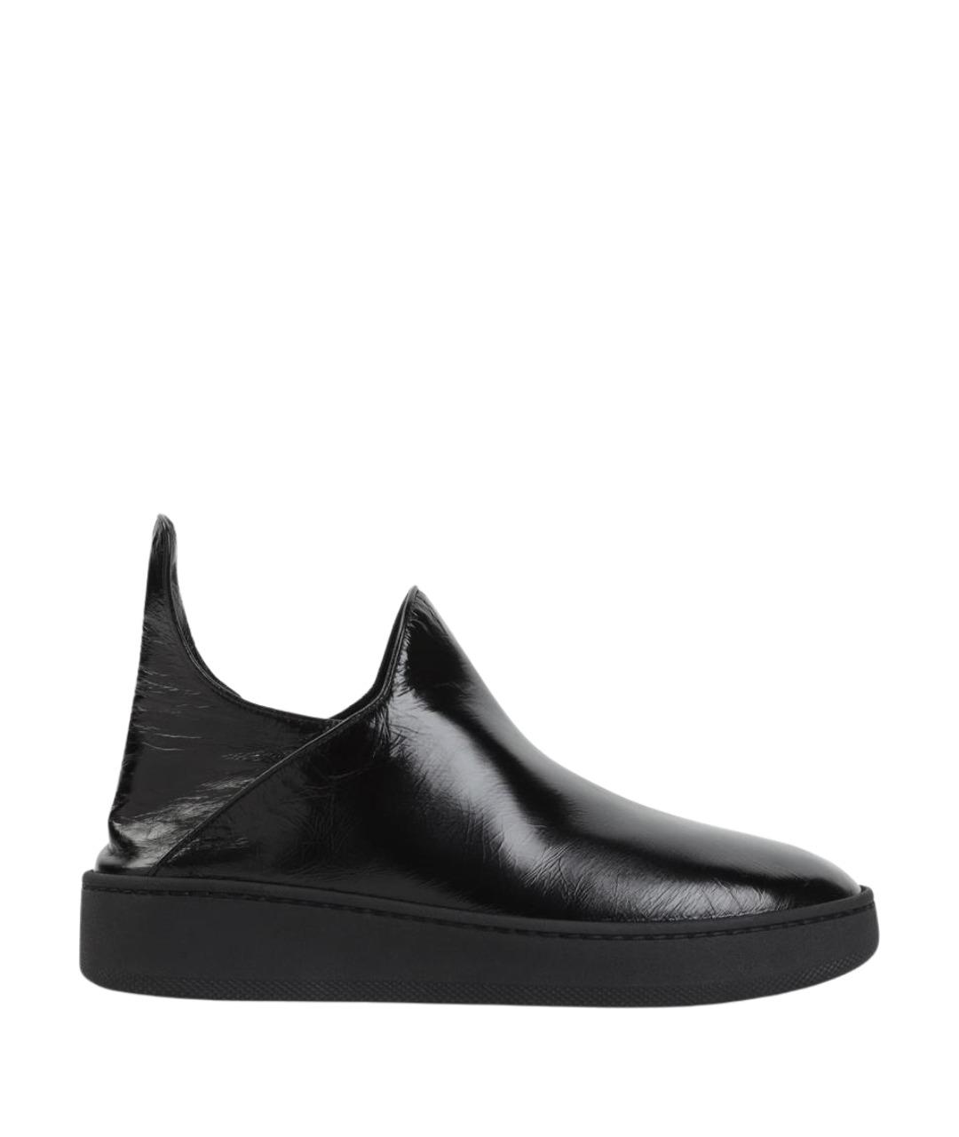 PHOEBE PHILO Черные кожаные ботинки, фото 1