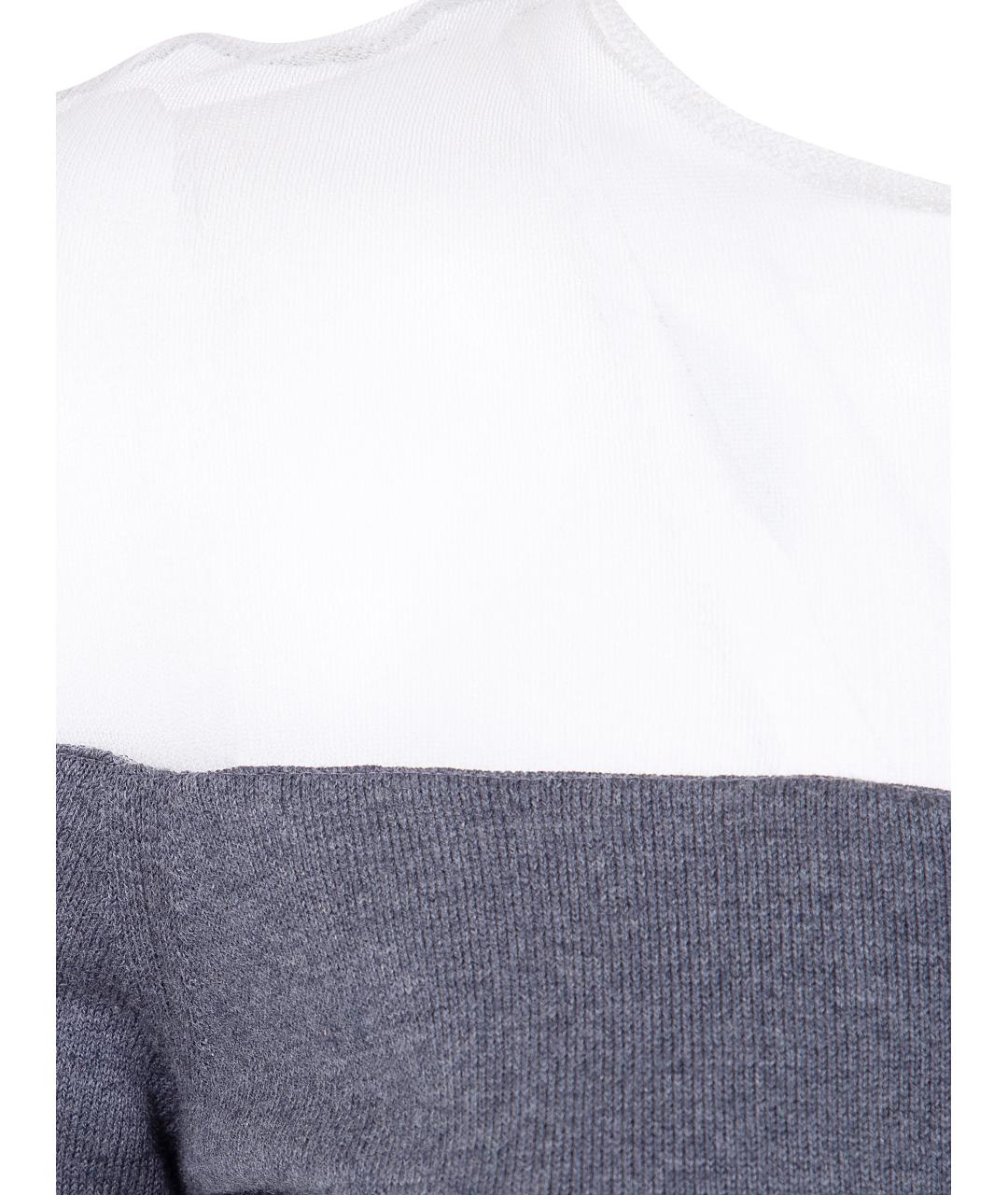 MM6 MAISON MARGIELA Серый хлопковый кардиган, фото 3