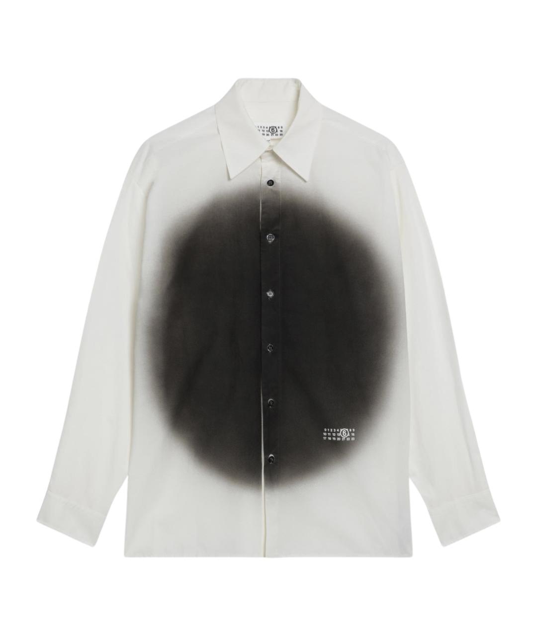 MM6 MAISON MARGIELA Белая хлопковая кэжуал рубашка, фото 1