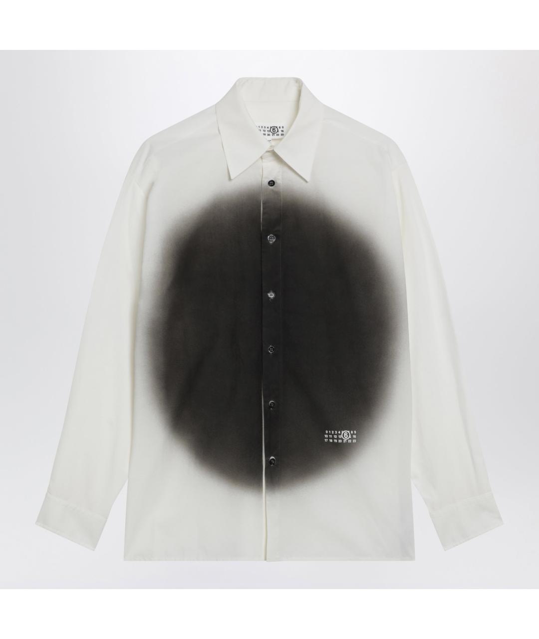 MM6 MAISON MARGIELA Белая хлопковая кэжуал рубашка, фото 3