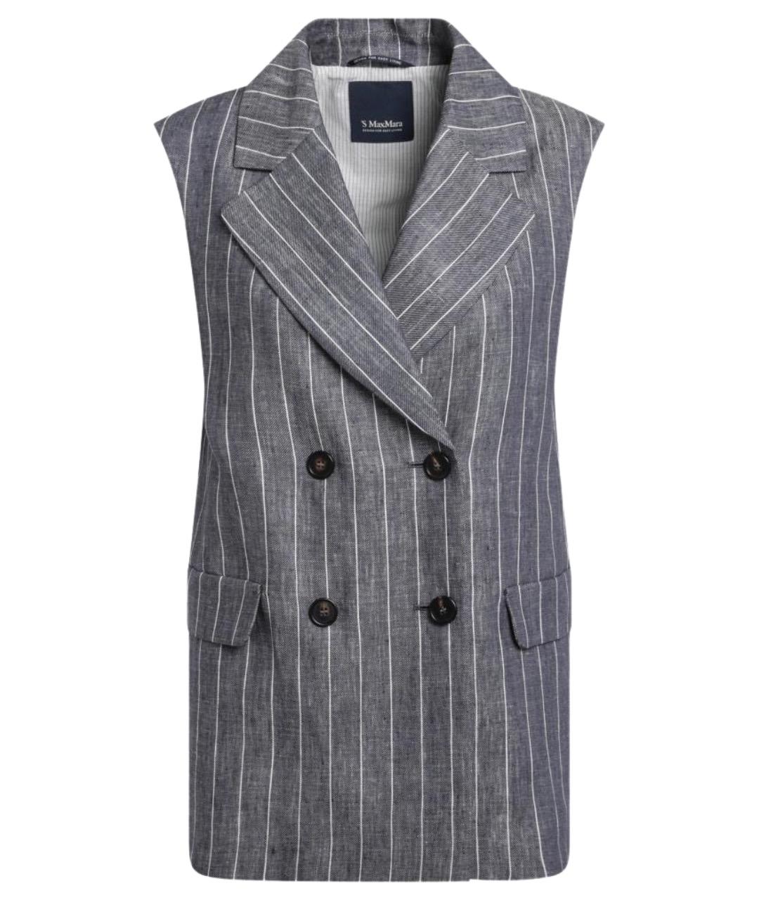 'S MAX MARA Льняной жилет, фото 1