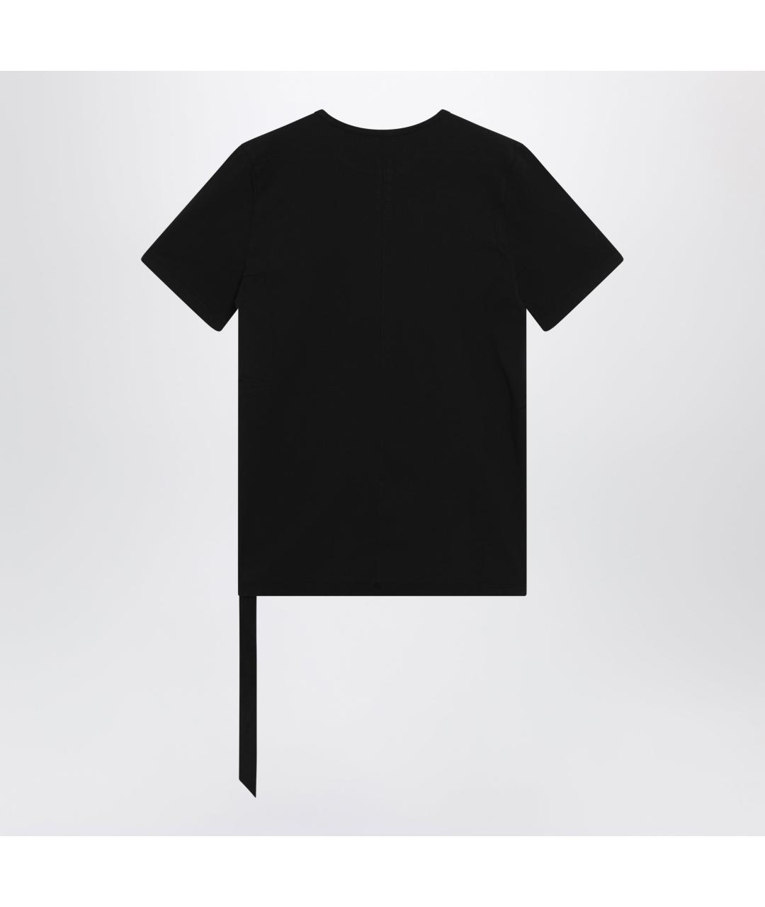 RICK OWENS DRKSHDW Черная хлопковая футболка, фото 2