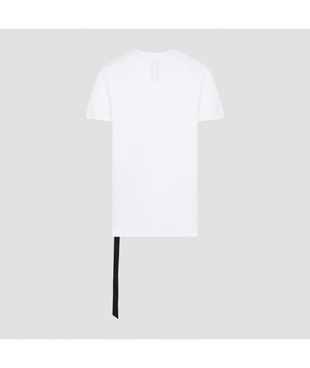 RICK OWENS DRKSHDW Белая хлопковая футболка, фото 3