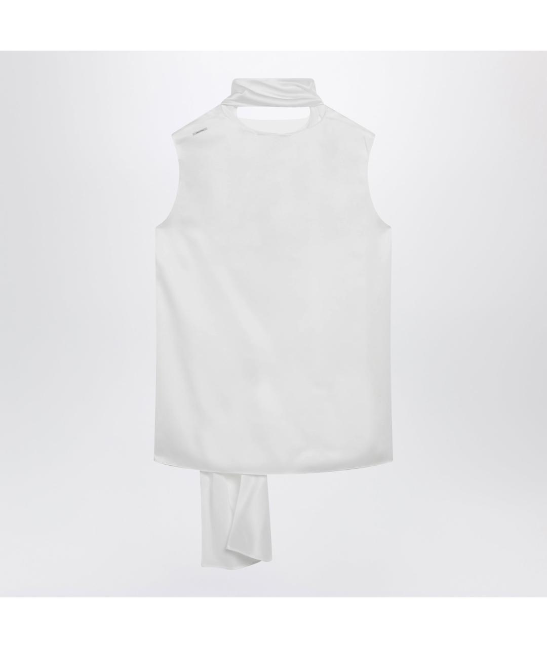 'S MAX MARA Белая вискозная майка, фото 2