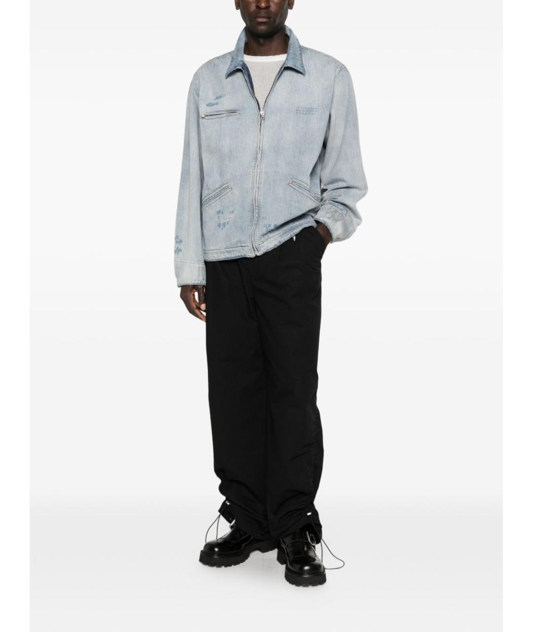 MM6 MAISON MARGIELA Синяя хлопковая куртка, фото 4