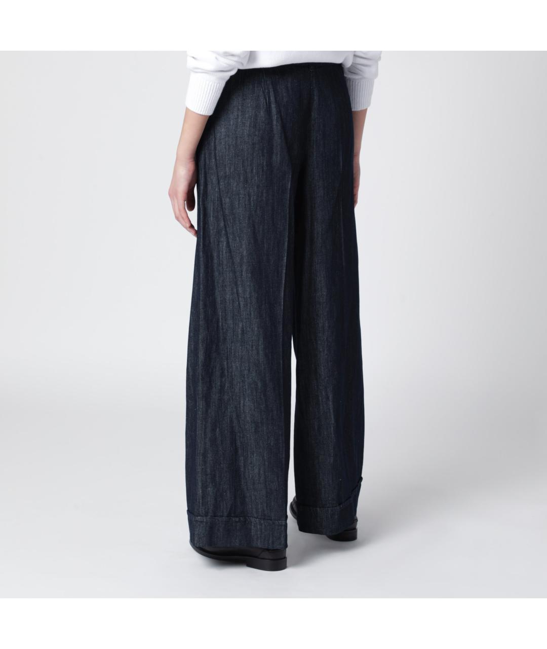 'S MAX MARA Синие деним прямые брюки, фото 2