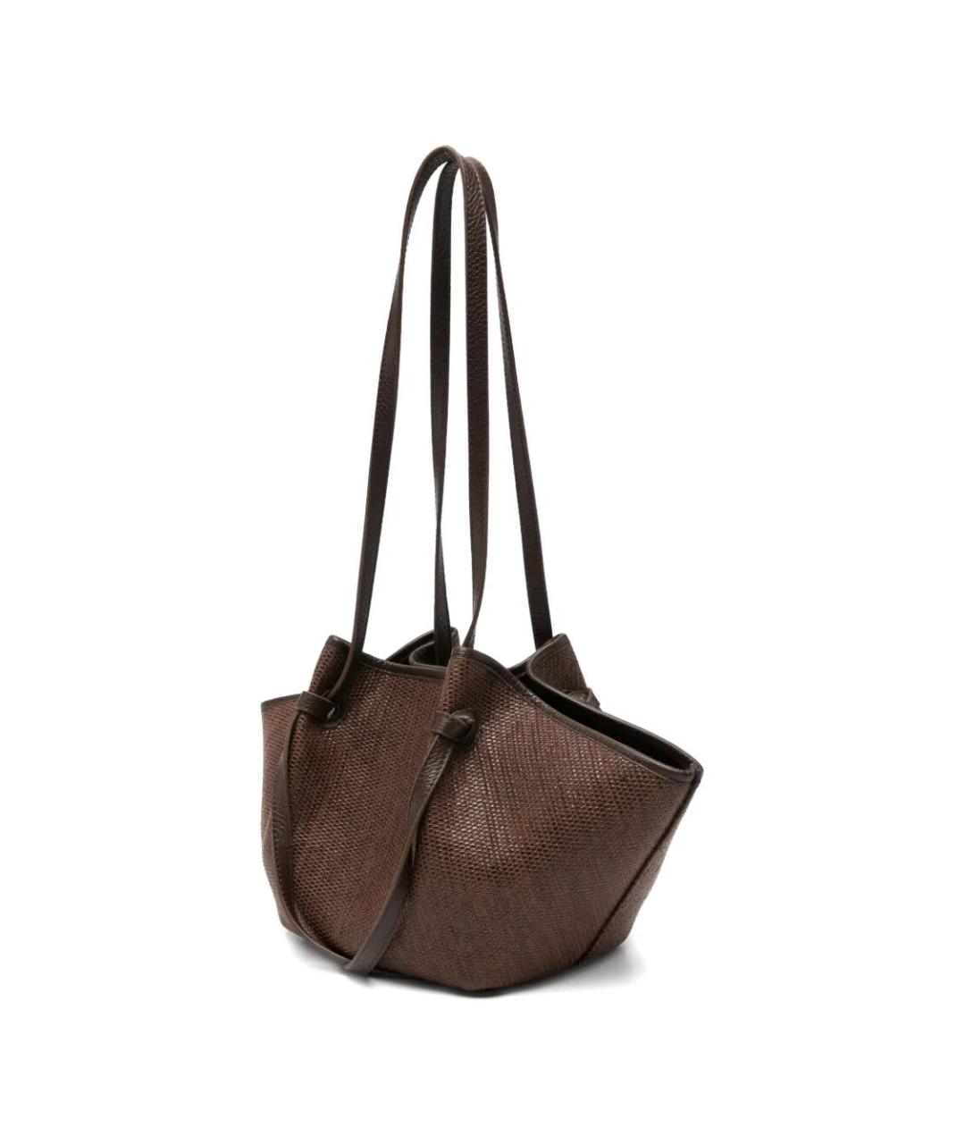 YUZEFI Коричневая тканевая сумка через плечо, фото 2