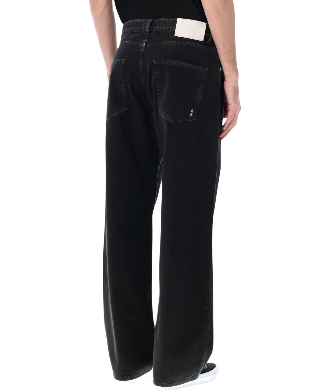 ICON DENIM Черные хлопковые повседневные брюки, фото 2