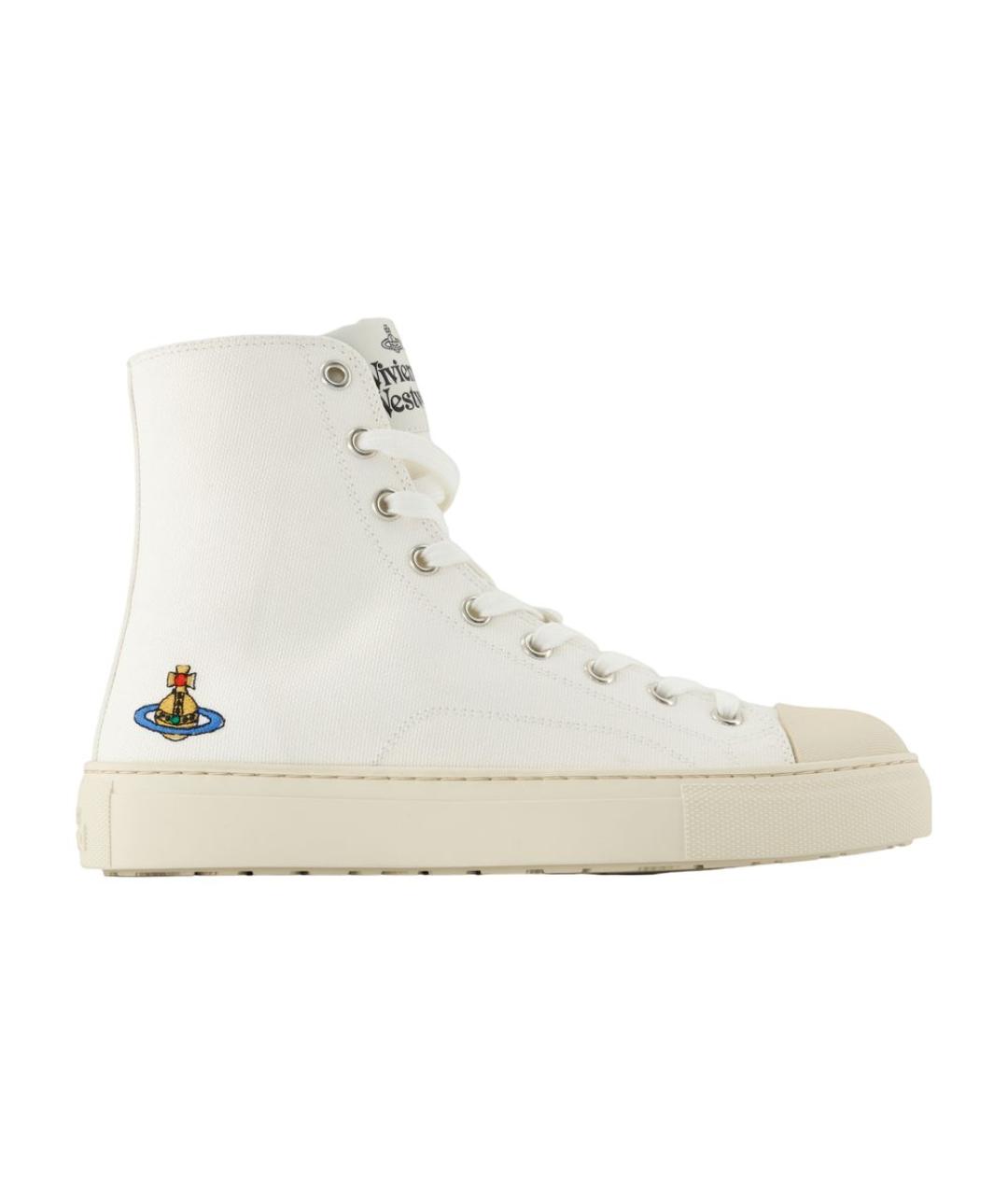 VIVIENNE WESTWOOD Белые текстильные кроссовки, фото 1