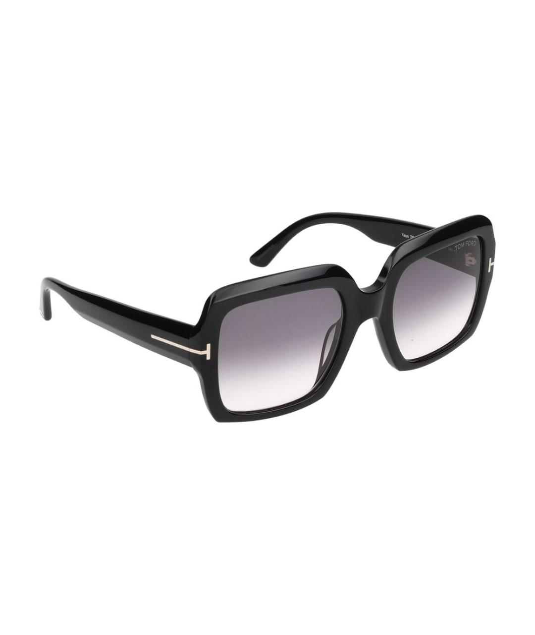 TOM FORD Черные пластиковые солнцезащитные очки, фото 4