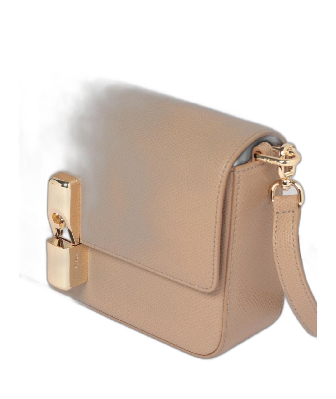 FURLA Коричневая кожаная сумка через плечо, фото 3