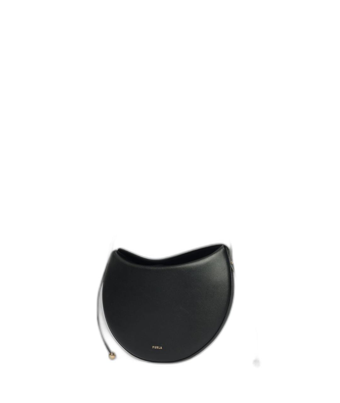 FURLA Черная кожаная сумка через плечо, фото 3