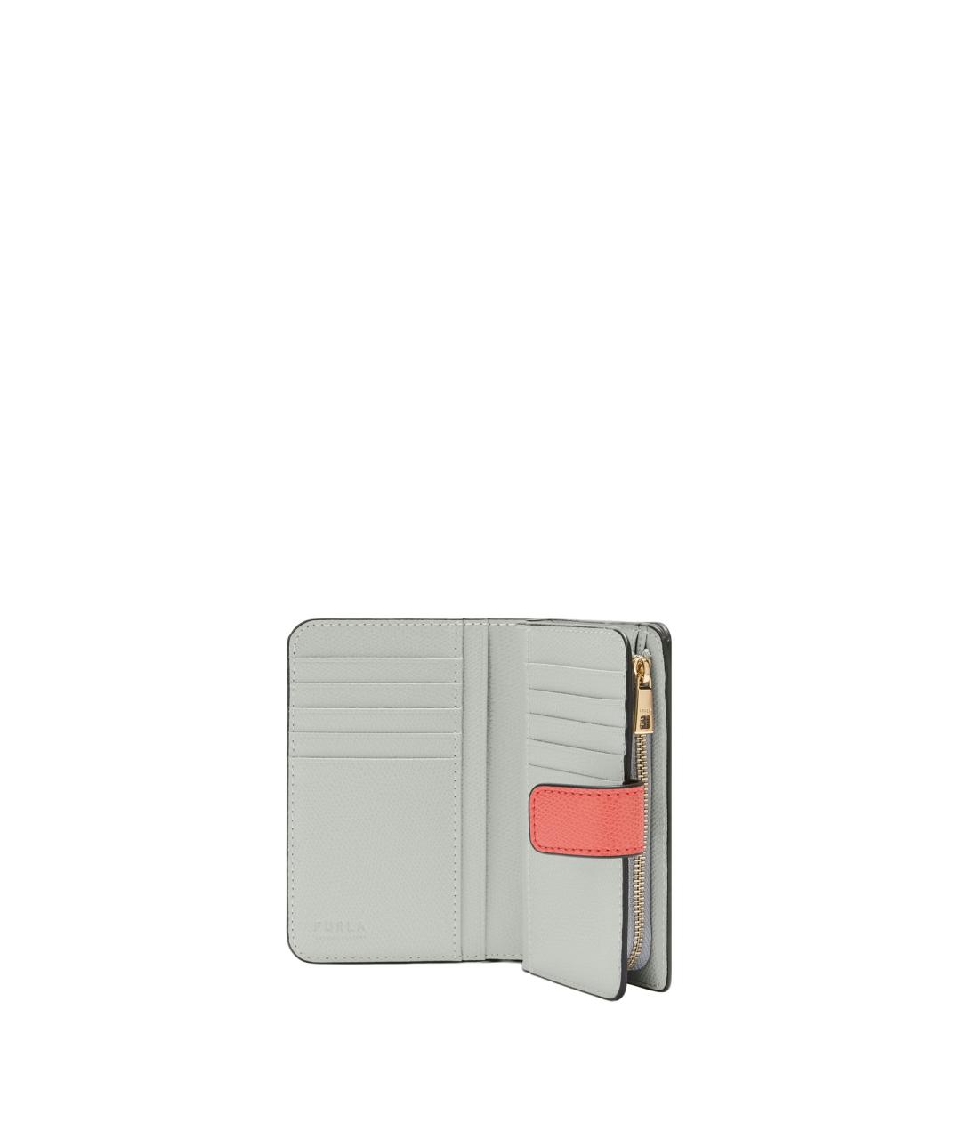 FURLA Коралловый кожаный кошелек, фото 3