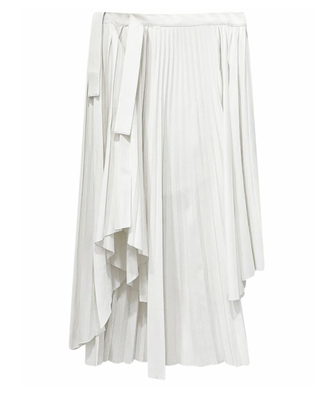 MAJE Белая полиэстеровая юбка миди, фото 1