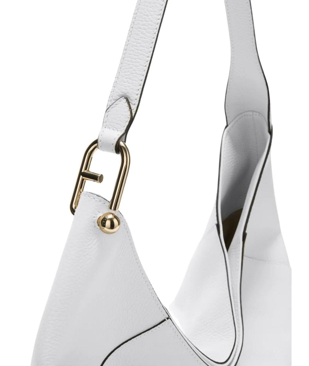 FURLA Белая кожаная сумка через плечо, фото 4