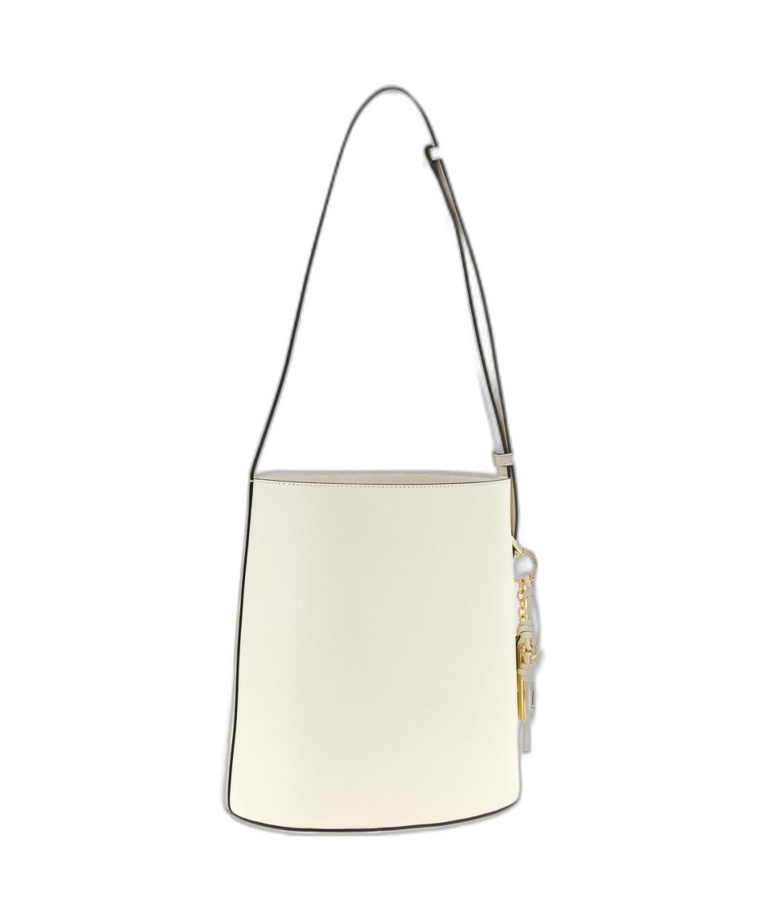 FURLA Бежевая кожаная сумка через плечо, фото 2