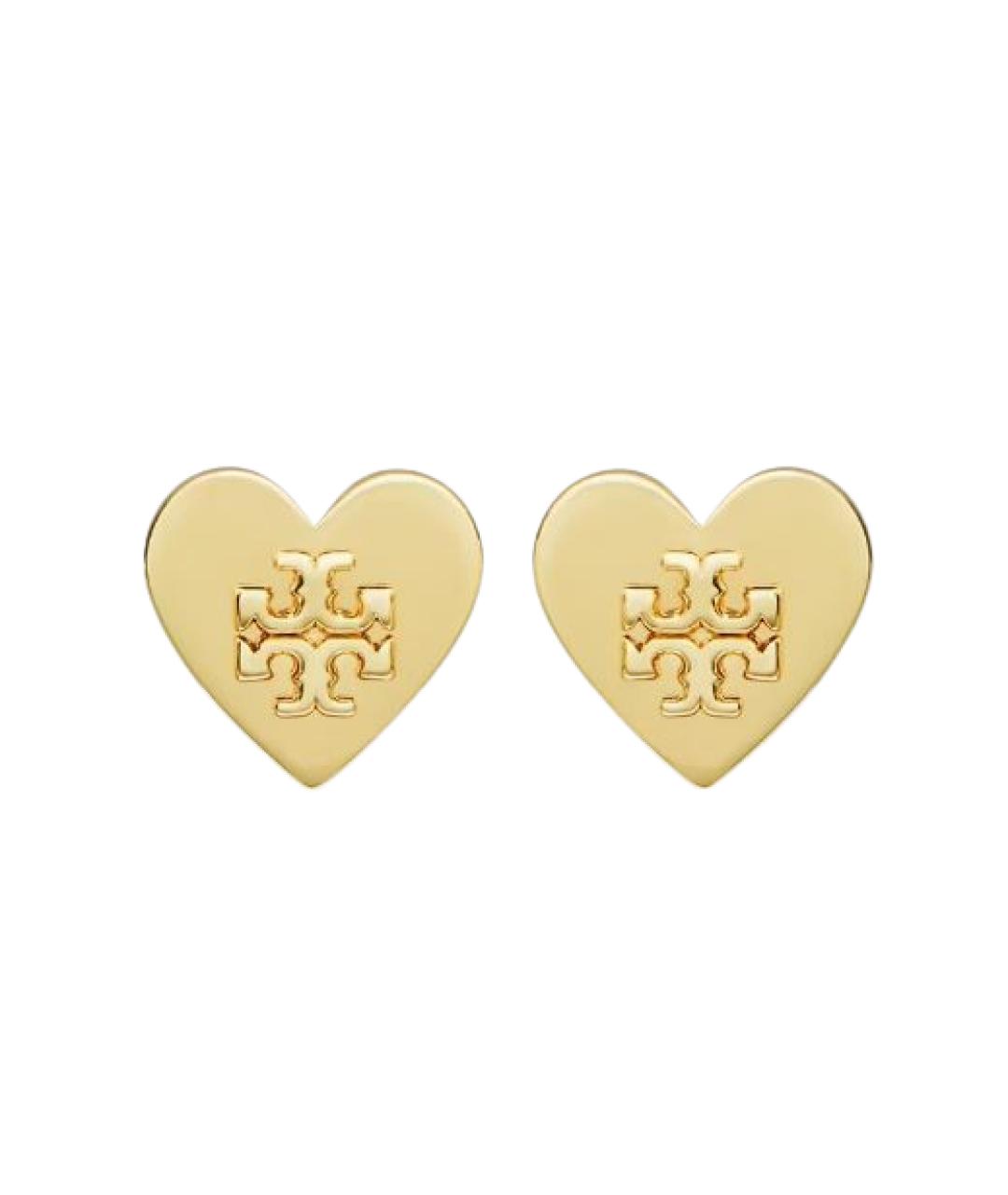 TORY BURCH Золотые металлические серьги, фото 1