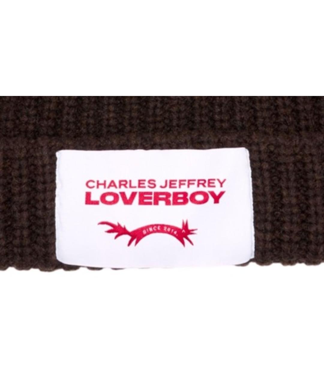 CHARLES JEFFREY LOVERBOY Коричневая шерстяная шапка, фото 2