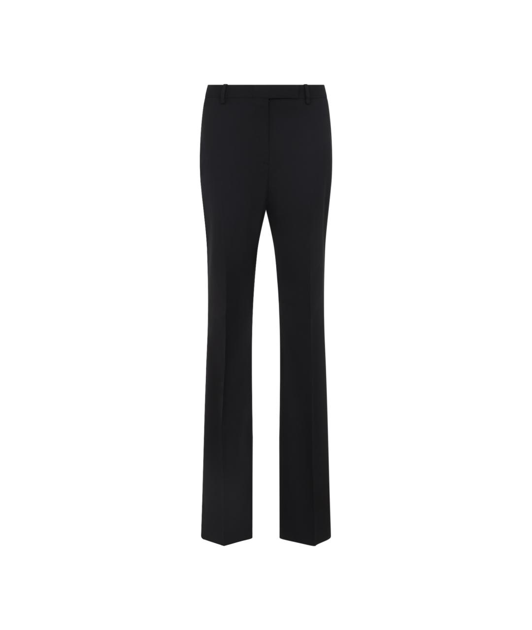 TOM FORD Черные шерстяные прямые брюки, фото 1