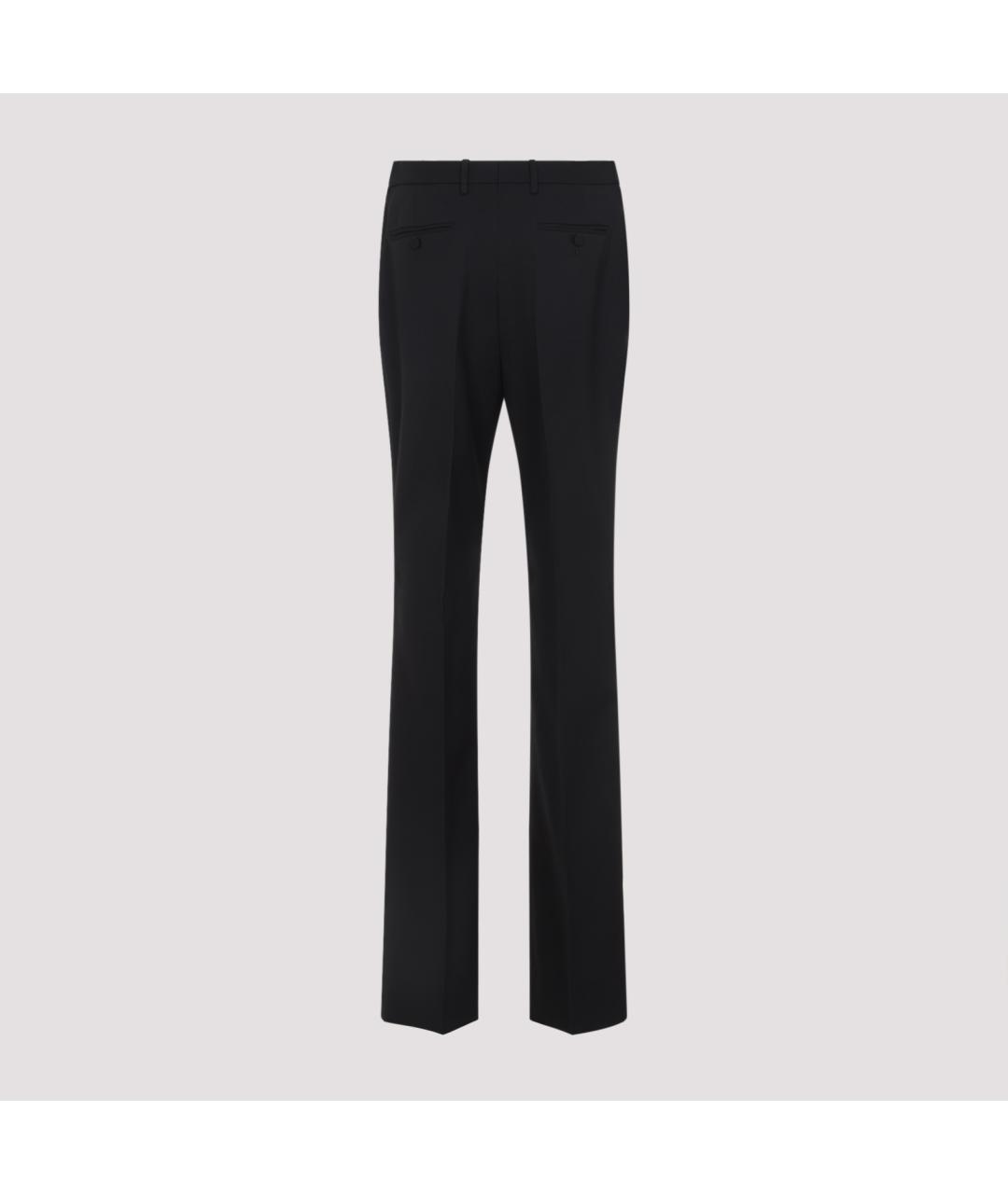 TOM FORD Черные шерстяные прямые брюки, фото 3