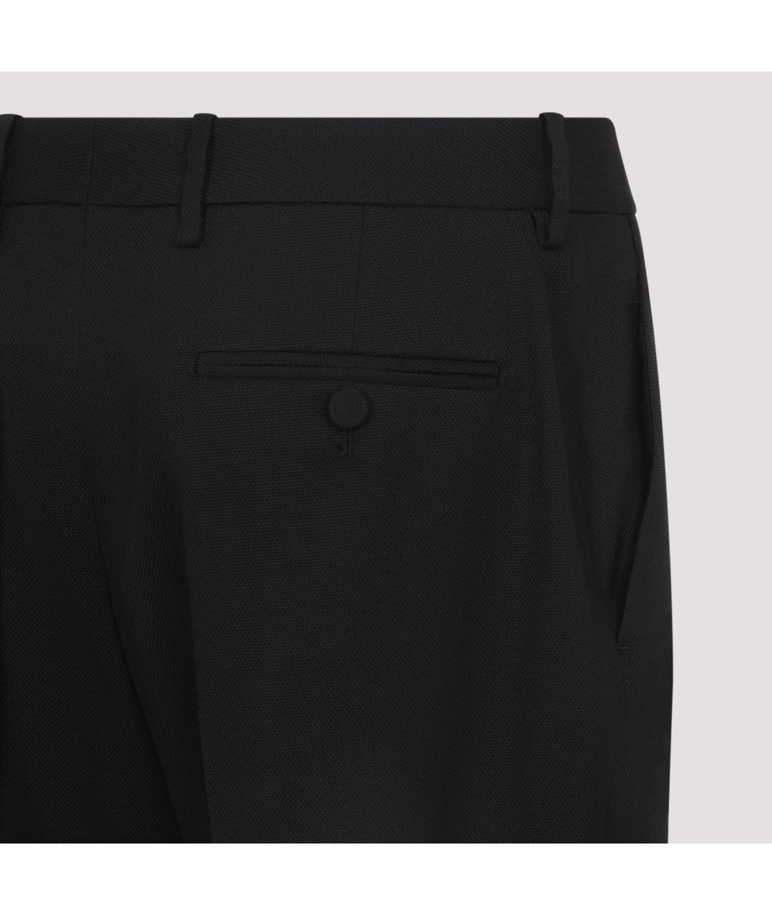 TOM FORD Черные шерстяные прямые брюки, фото 4