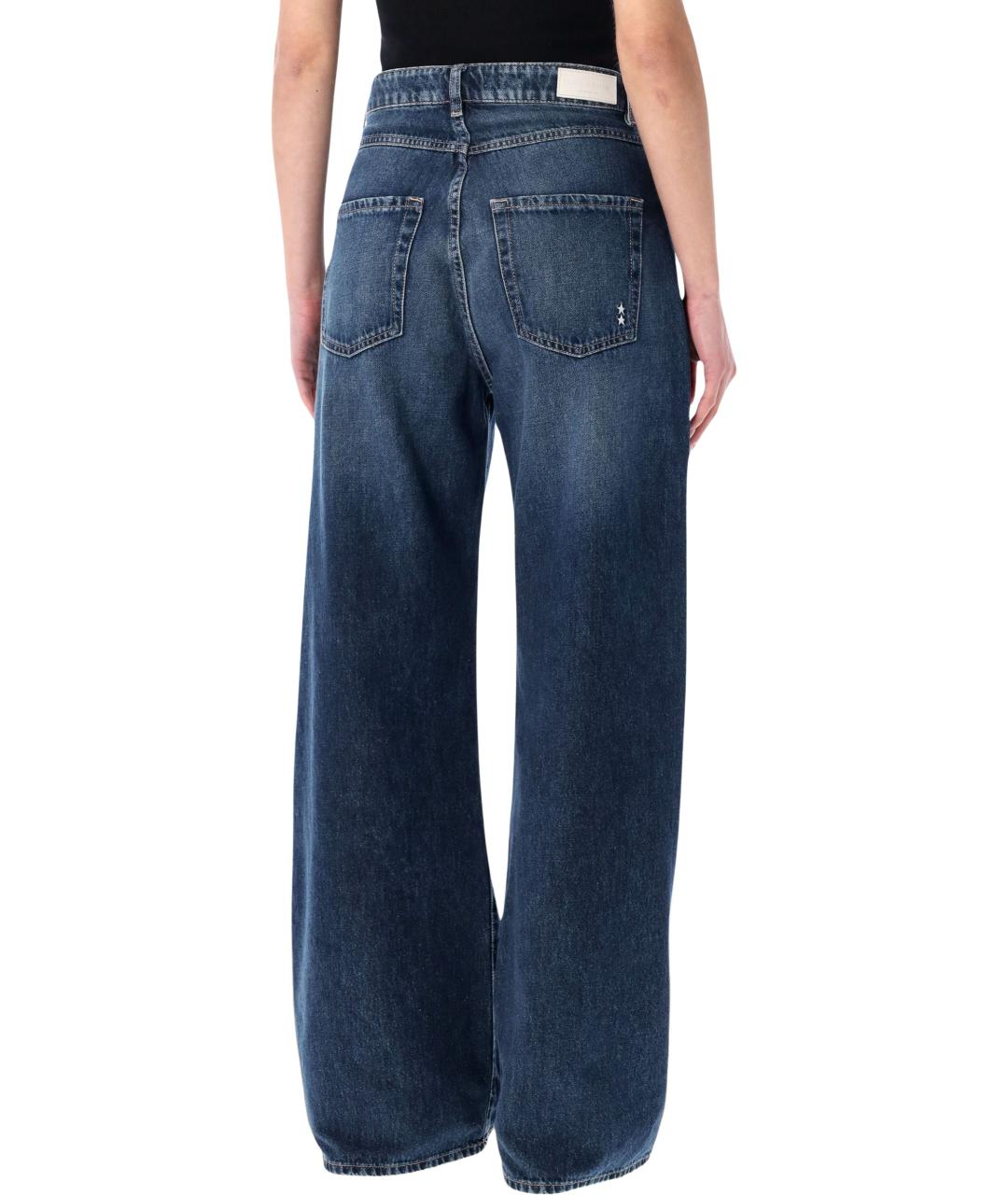 ICON DENIM Синие хлопковые прямые джинсы, фото 2
