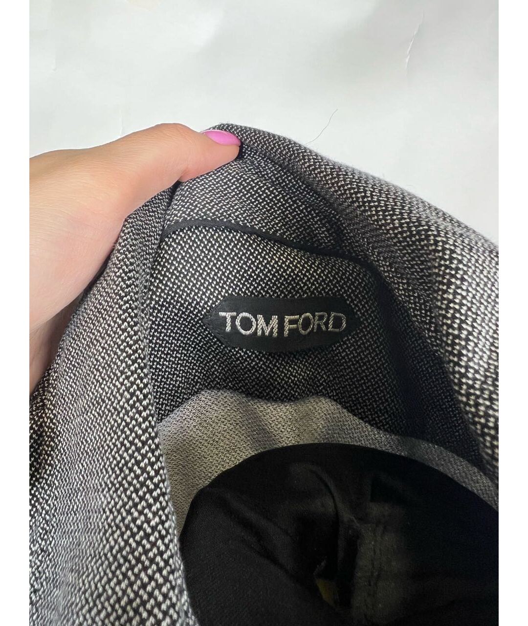 TOM FORD Серое поло с коротким рукавом, фото 3