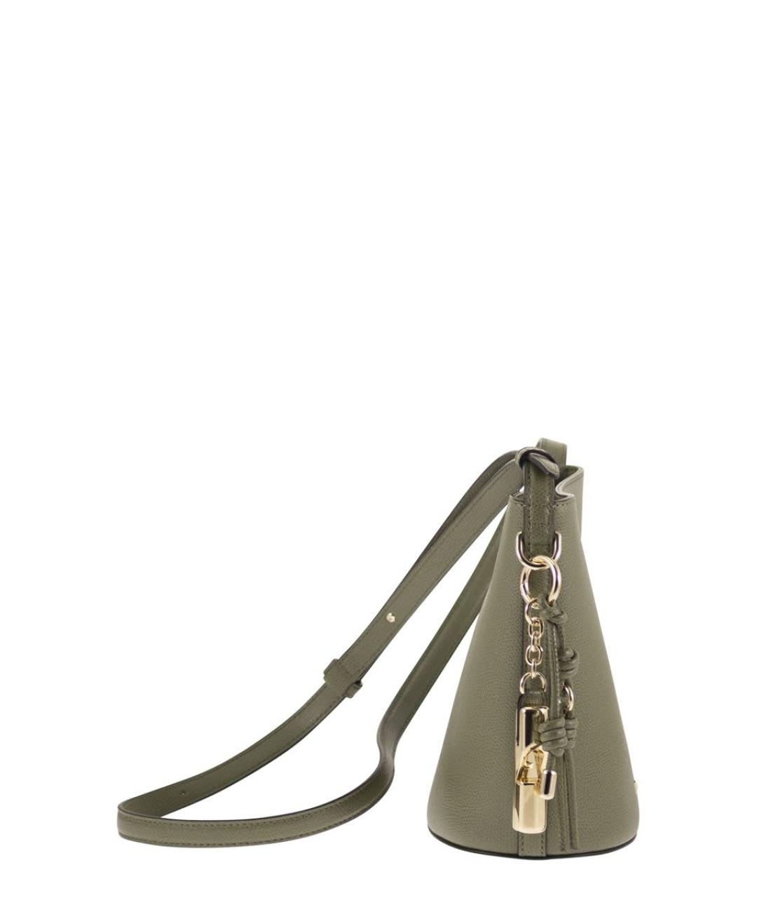 FURLA Зеленая кожаная сумка через плечо, фото 3
