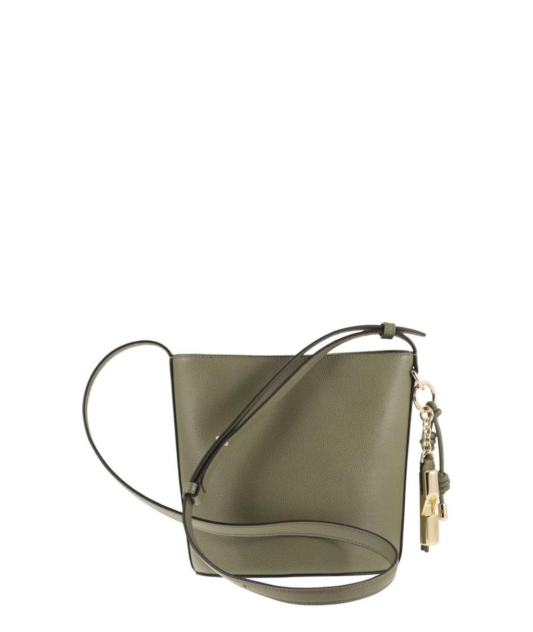 FURLA Зеленая кожаная сумка через плечо, фото 2