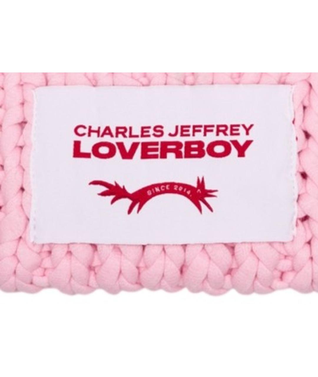 CHARLES JEFFREY LOVERBOY Розовая хлопковая шапка, фото 2