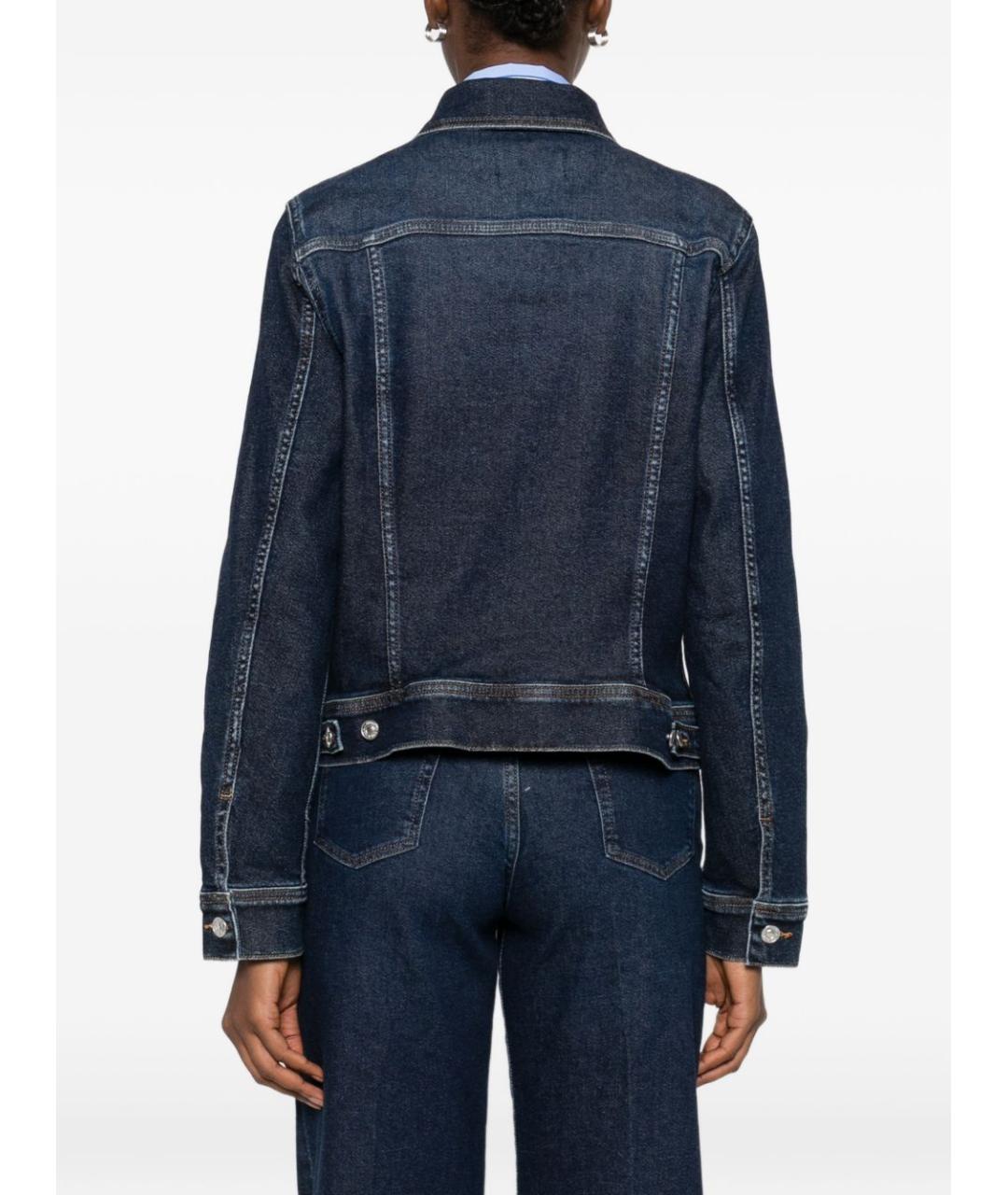 7 FOR ALL MANKIND Синяя хлопковая куртка, фото 2