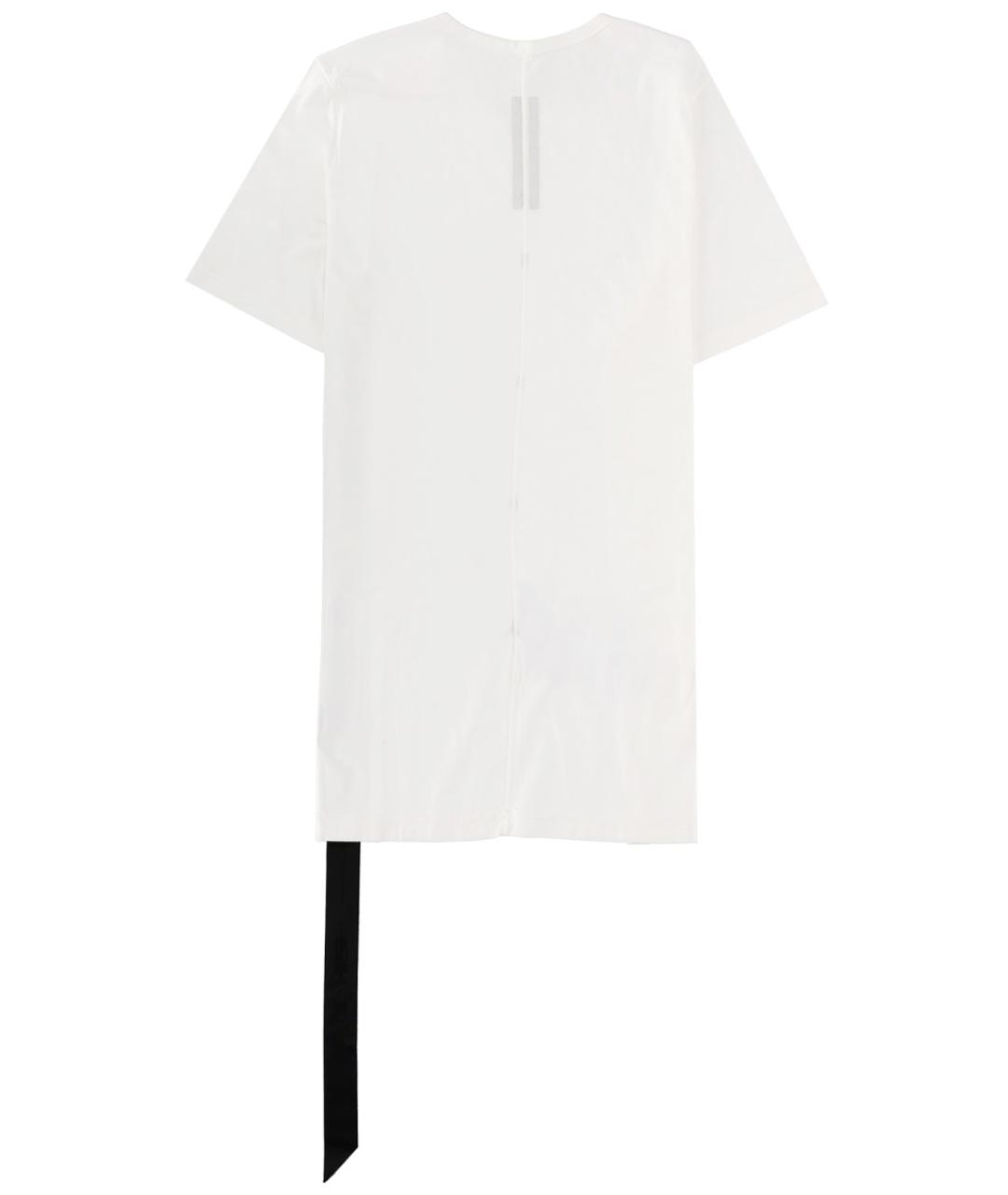 RICK OWENS DRKSHDW Белая хлопковая футболка, фото 2