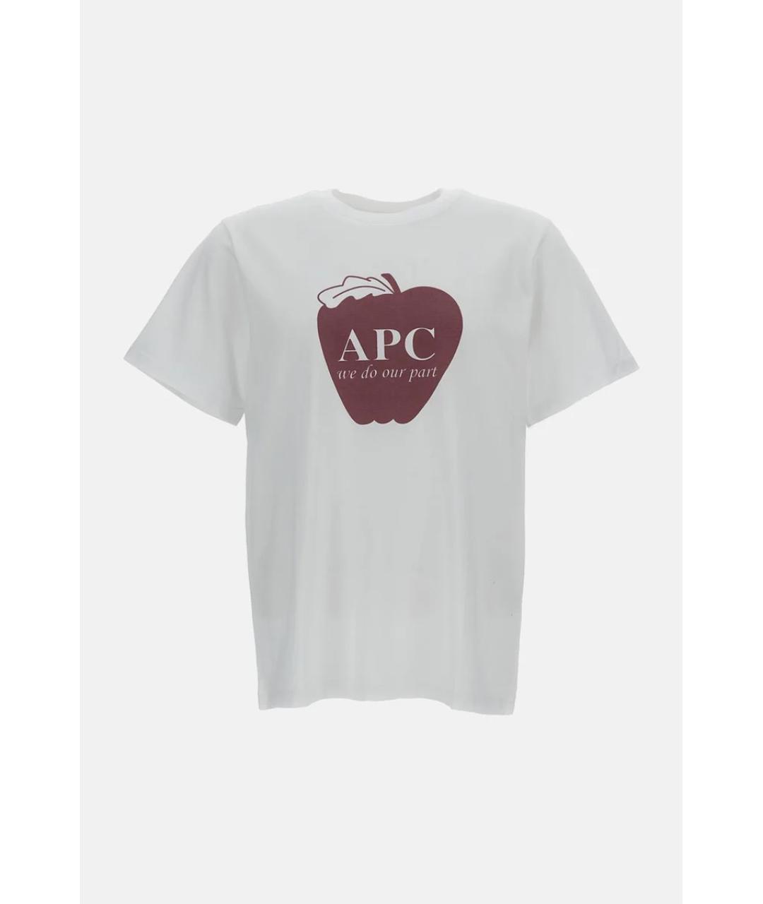 A.P.C. Белая хлопковая футболка, фото 6