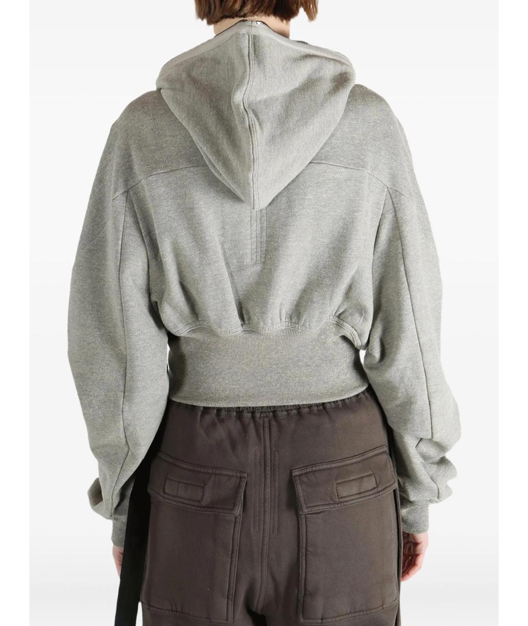 RICK OWENS DRKSHDW Серый хлопковый джемпер / свитер, фото 5