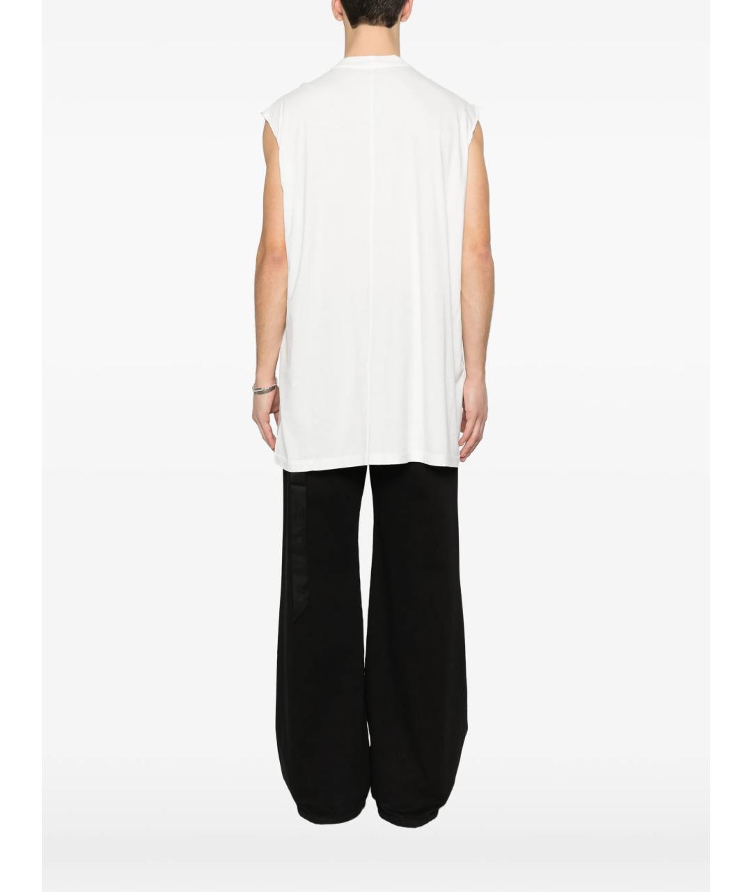 RICK OWENS DRKSHDW Белая хлопковая футболка, фото 4