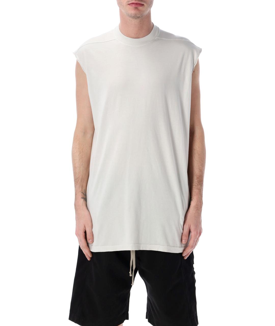 RICK OWENS DRKSHDW Белая хлопковая футболка, фото 6