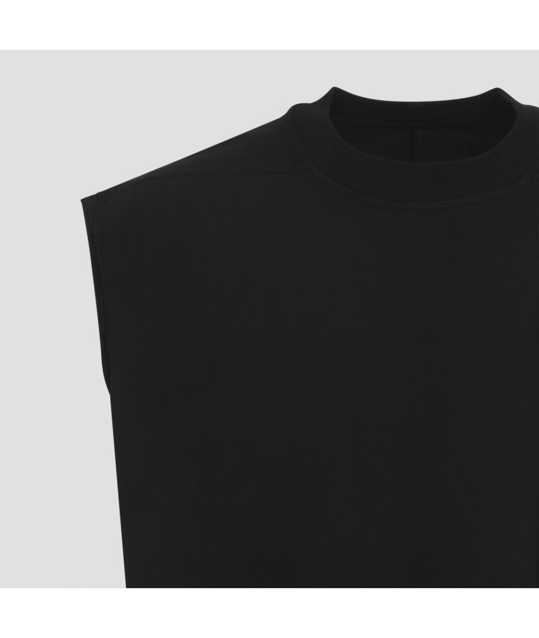 RICK OWENS DRKSHDW Черная хлопковая футболка, фото 3