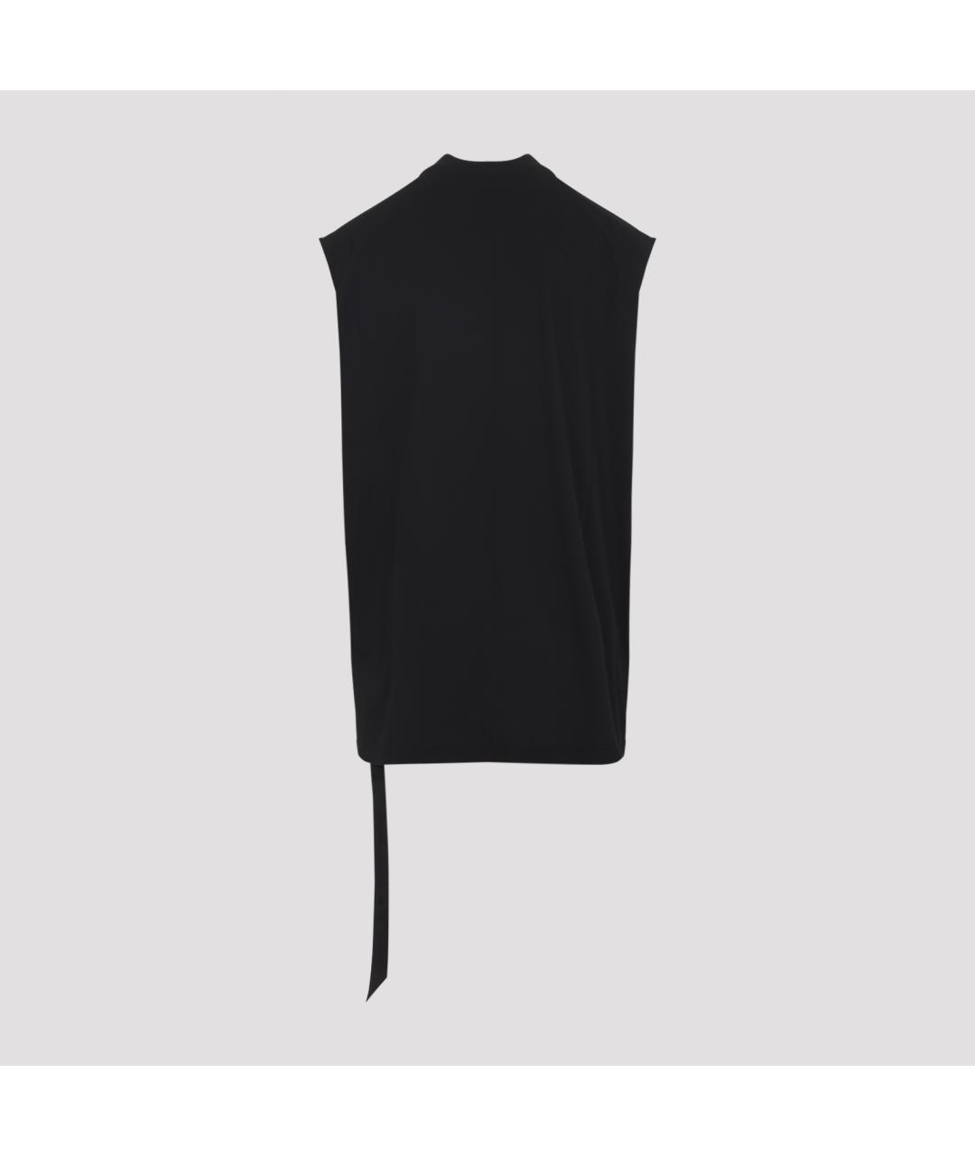 RICK OWENS DRKSHDW Черная хлопковая футболка, фото 2