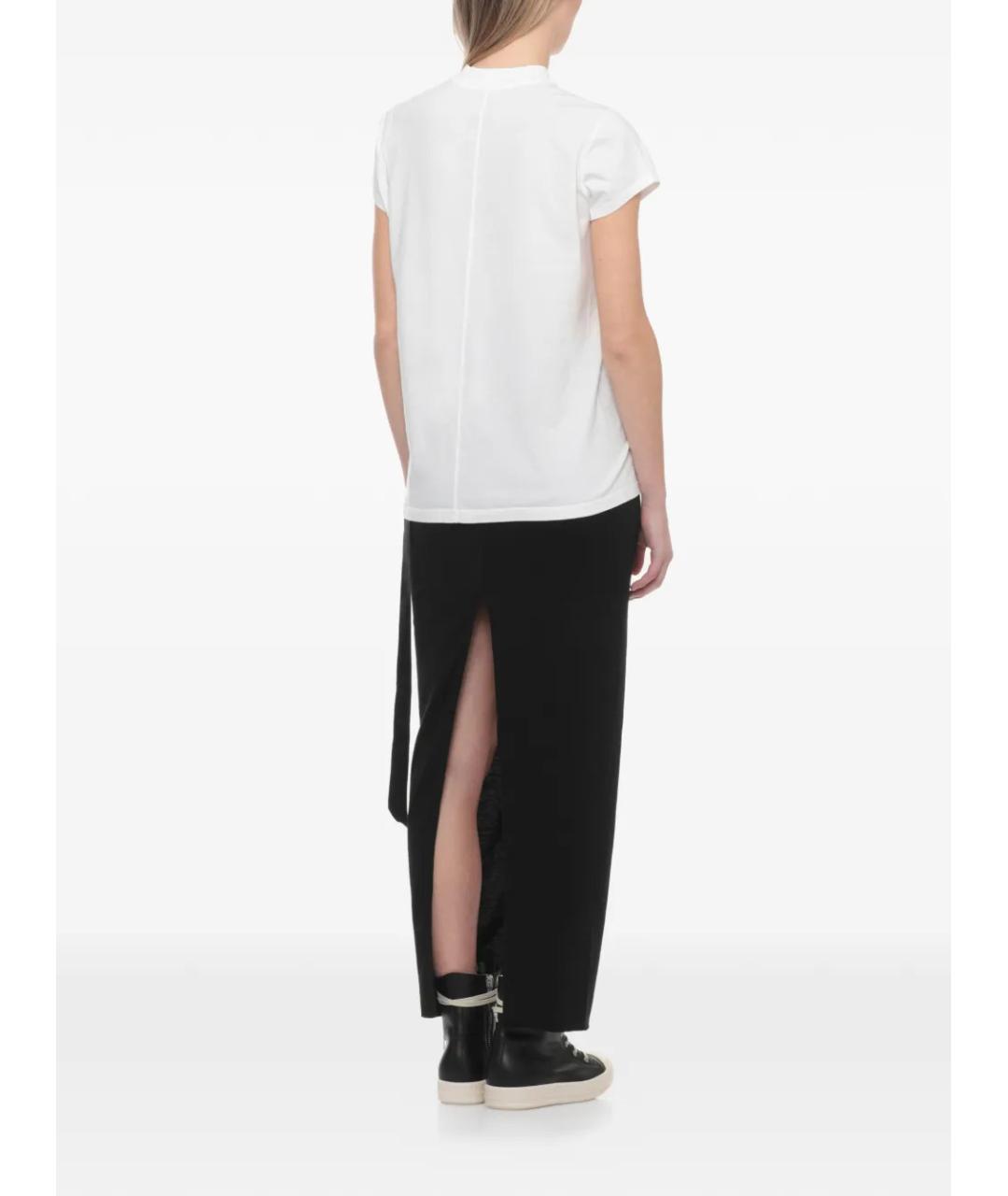 RICK OWENS DRKSHDW Белая хлопковая футболка, фото 4