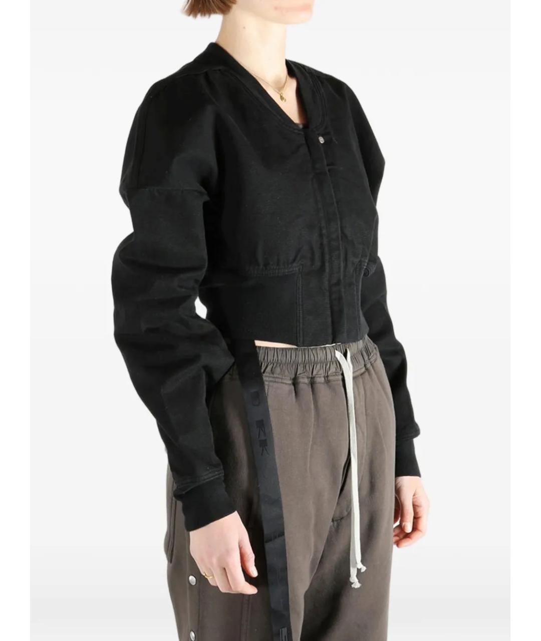 RICK OWENS DRKSHDW Черная хлопковая куртка, фото 4