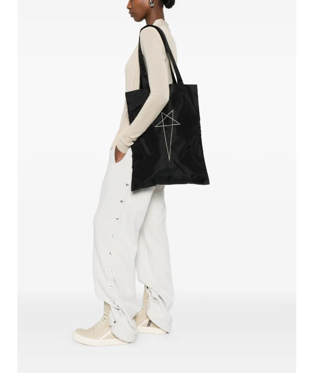 RICK OWENS DRKSHDW Черная сумка тоут, фото 2