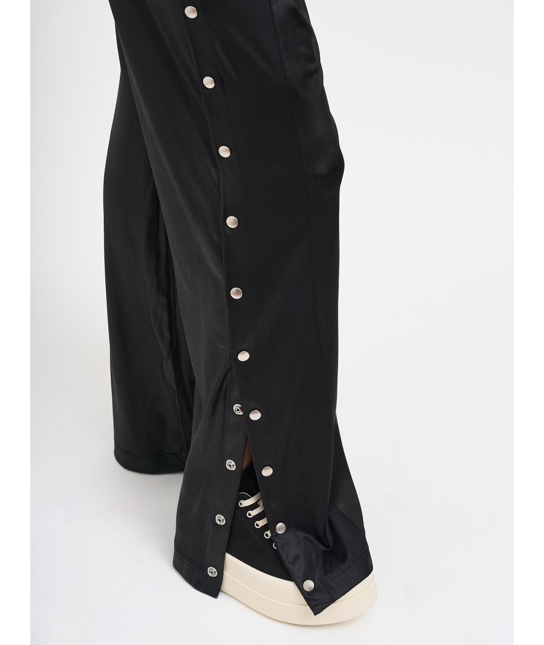 RICK OWENS DRKSHDW Черные полиамидовые прямые брюки, фото 5