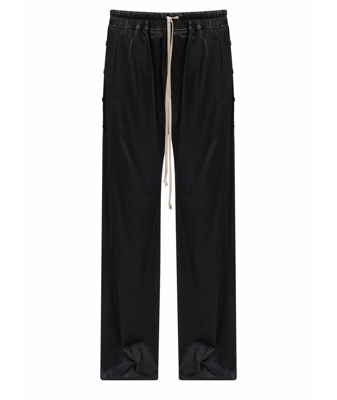 RICK OWENS DRKSHDW Черные полиамидовые прямые брюки, фото 1