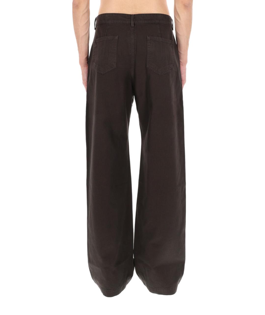 RICK OWENS DRKSHDW Серые хлопковые повседневные брюки, фото 5