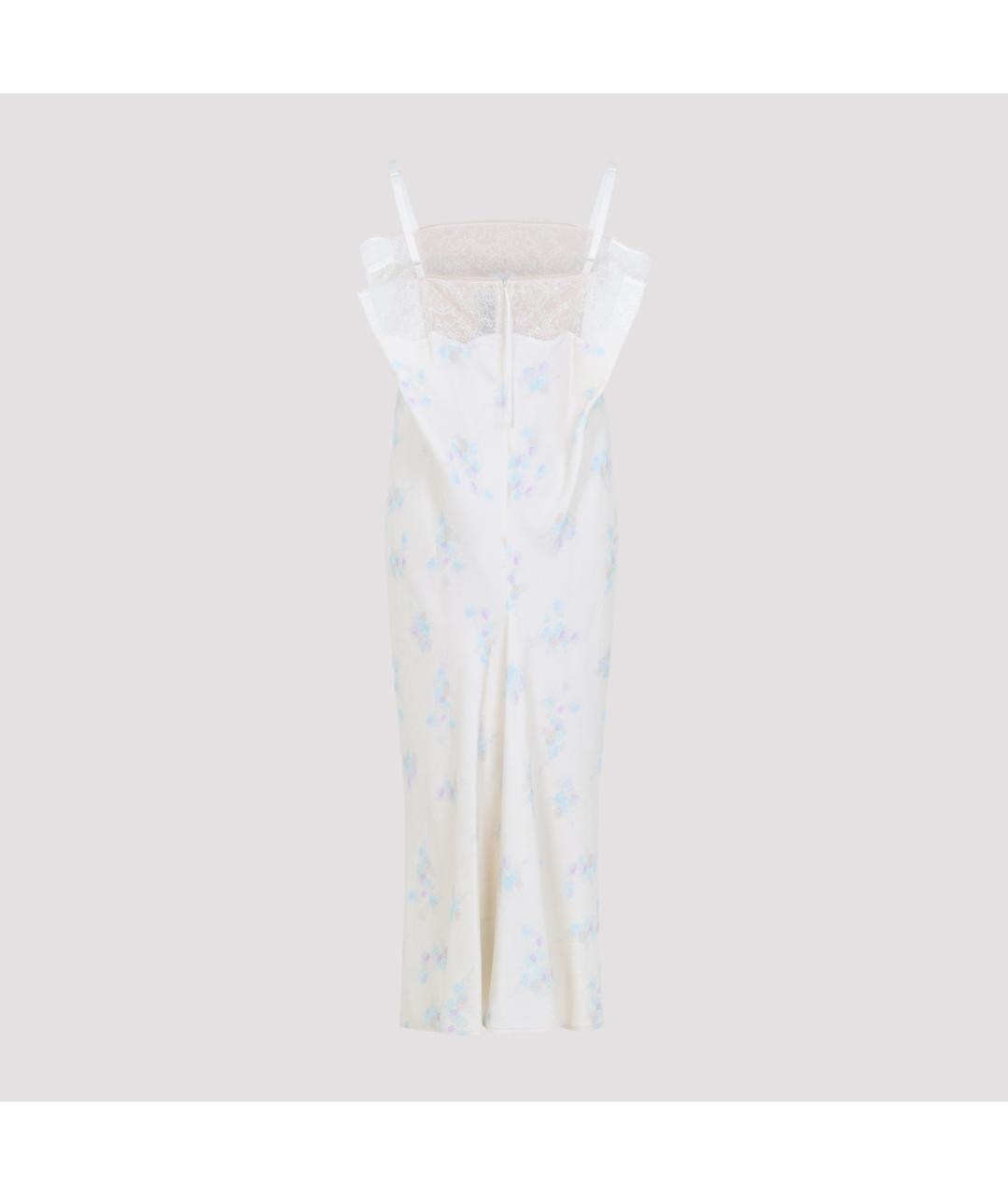 Carven Белое хлопковое повседневное платье, фото 3